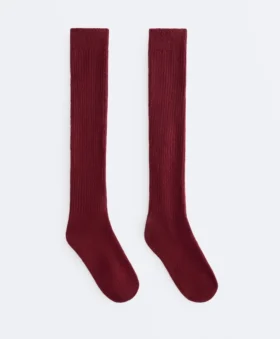 18 % Kaschmir, 13 % Wolle – lange Socken