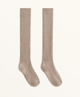 18 % Kaschmir, 13 % Wolle – lange Socken