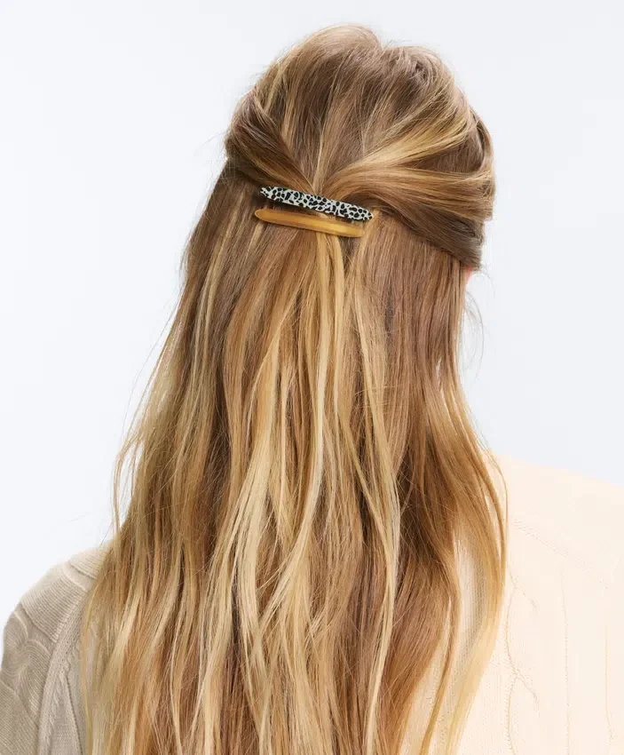 2 bedruckte Haarspangen 2 bedruckte Haarspangen