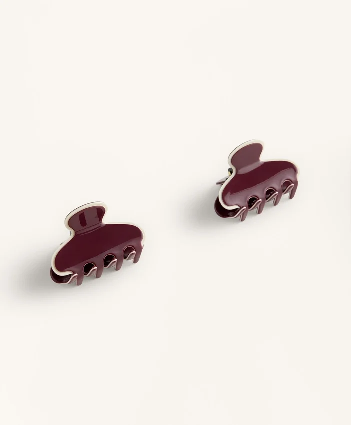 2 Haarspangen mit Paspel 2 Haarspangen mit Paspel