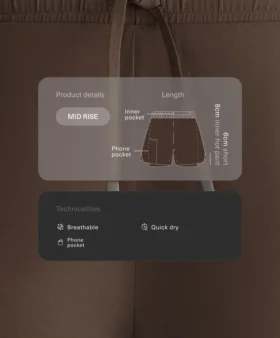 2-in-1-Shorts mit mittlerer Leibhöhe und Light Touch-Tragegefühl