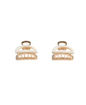2 metallische Mini-Haarschmuck-Spangen 2 metallische Mini-Haarschmuck-Spangen