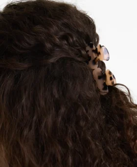 2 Mini-Haarschmuck-Spangen in Schildpattoptik