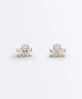 2 Mini-Haarschmuck-Spangen mit Paspelierung 2 Mini-Haarschmuck-Spangen mit Paspelierung