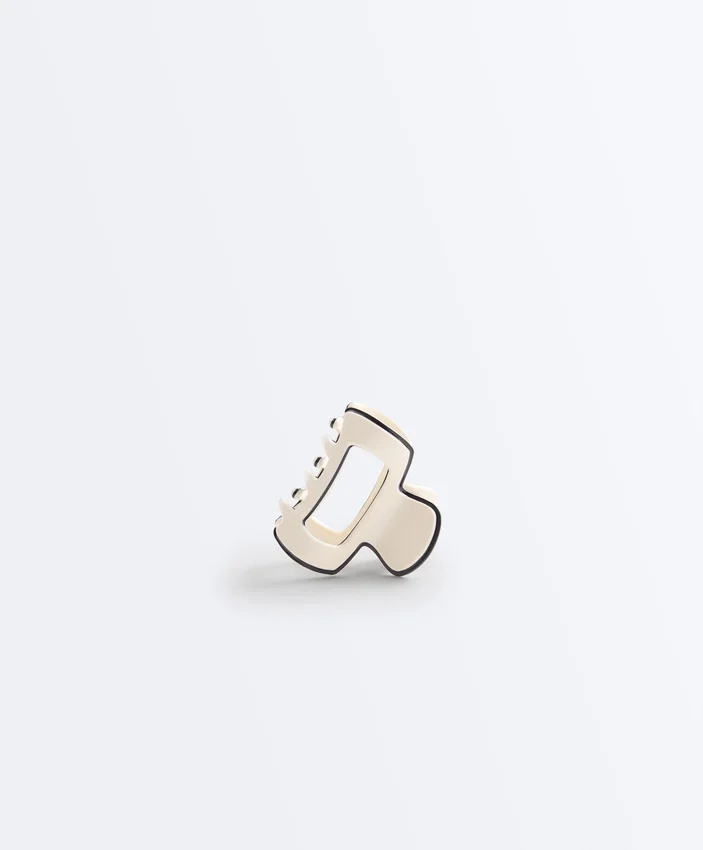 2 Mini-Haarschmuck-Spangen mit Paspelierung 2 Mini-Haarschmuck-Spangen mit Paspelierung