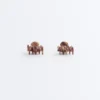 2 mittelgroße Haarschmuck-Spangen mit Print