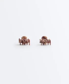 2 mittelgroße Haarschmuck-Spangen mit Print