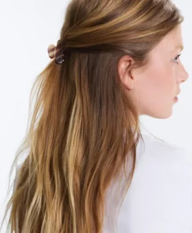 2 mittelgroße Haarschmuck-Spangen mit Print