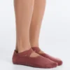2 Paar gepolsterte, unsichtbare Socken aus Baumwollmischung für Yoga und Pilates mit gekreuzten Bändern 2 Paar gepolsterte, unsichtbare Socken aus Baumwollmischung für Yoga und Pilates mit gekreuzten Bändern