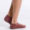 2 Paar gepolsterte, unsichtbare Socken aus Baumwollmischung für Yoga und Pilates mit gekreuzten Bändern 2 Paar gepolsterte, unsichtbare Socken aus Baumwollmischung für Yoga und Pilates mit gekreuzten Bändern