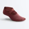 2 Paar gepolsterte, unsichtbare Socken aus Baumwollmischung für Yoga und Pilates mit gekreuzten Bändern 2 Paar gepolsterte, unsichtbare Socken aus Baumwollmischung für Yoga und Pilates mit gekreuzten Bändern