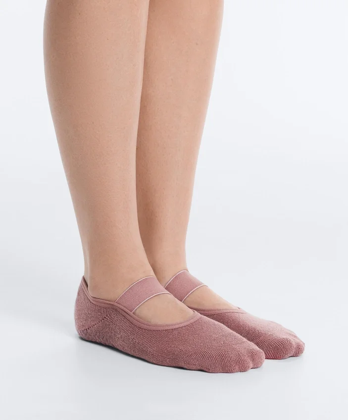 2 Paar gepolsterte, unsichtbare Yoga- und Pilates-Socken aus Baumwollmischung mit breitem Bund 2 Paar gepolsterte, unsichtbare Yoga- und Pilates-Socken aus Baumwollmischung mit breitem Bund