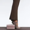 2 Paar gepolsterte Yoga- und Pilates-Socken aus Baumwollmischung mit gekreuzten Bändern 2 Paar gepolsterte Yoga- und Pilates-Socken aus Baumwollmischung mit gekreuzten Bändern