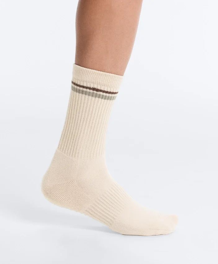 2 Paar klassische Yoga- und Pilates-Socken aus Baumwollmischung 2 Paar klassische Yoga- und Pilates-Socken aus Baumwollmischung