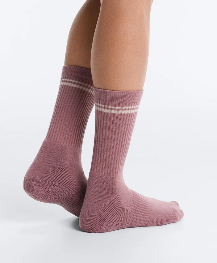 2 Paar klassische Yoga- und Pilates-Socken aus Baumwollmischung 2 Paar klassische Yoga- und Pilates-Socken aus Baumwollmischung