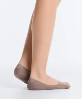 2 Paar mittelhohe, gerippte, unsichtbare Socken aus Baumwollmischung