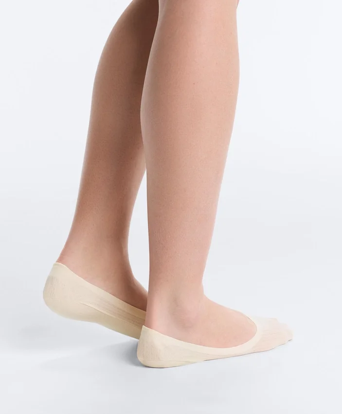 2 Paar mittelhohe, unsichtbare Socken aus Baumwollmischung 2 Paar mittelhohe, unsichtbare Socken aus Baumwollmischung