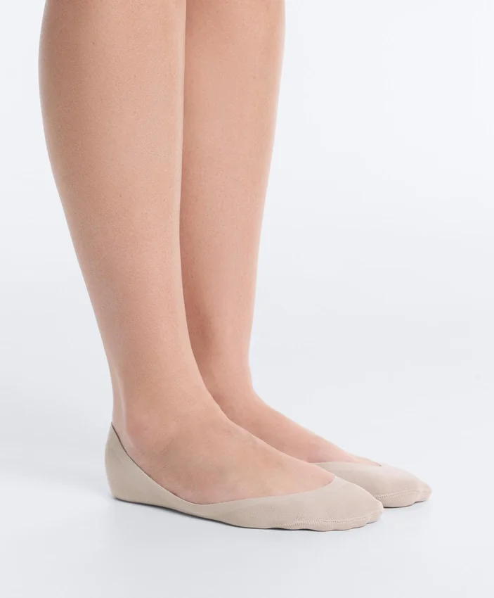 2 Paar niedrige, unsichtbare Socken aus Baumwollmischgewebe 2 Paar niedrige, unsichtbare Socken aus Baumwollmischgewebe