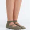2 Paar Sneaker-Socken aus Baumwollmischung für Yoga und Pilates mit gekreuzten Bändern 2 Paar Sneaker-Socken aus Baumwollmischung für Yoga und Pilates mit gekreuzten Bändern