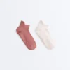 2 Paar Sneaker-Socken aus Polyamid-Mischung für Yoga und Pilates 2 Paar Sneaker-Socken aus Polyamid-Mischung für Yoga und Pilates