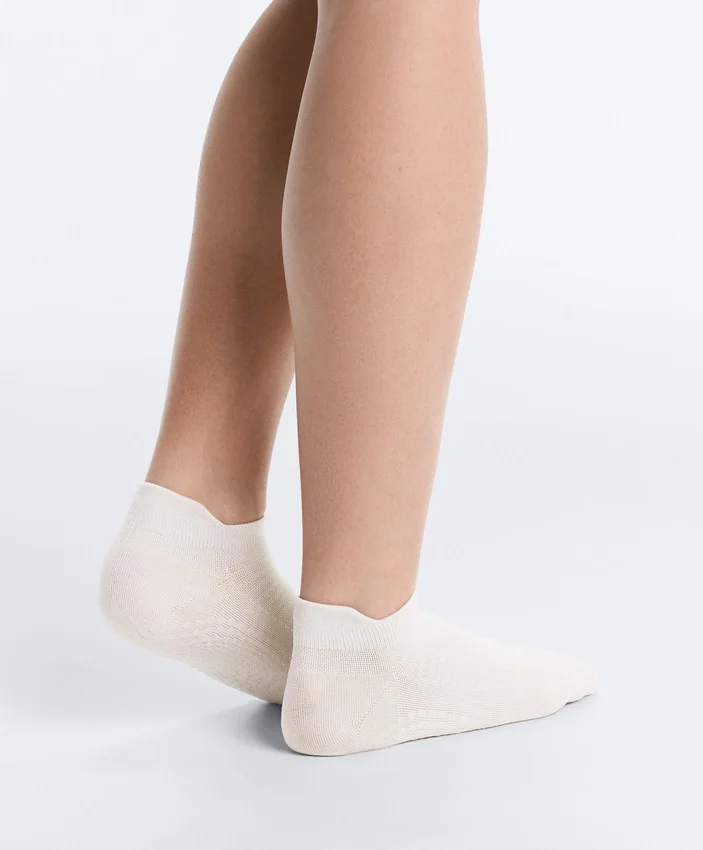 2 Paar Sneaker-Socken aus Polyamid-Mischung für Yoga und Pilates 2 Paar Sneaker-Socken aus Polyamid-Mischung für Yoga und Pilates