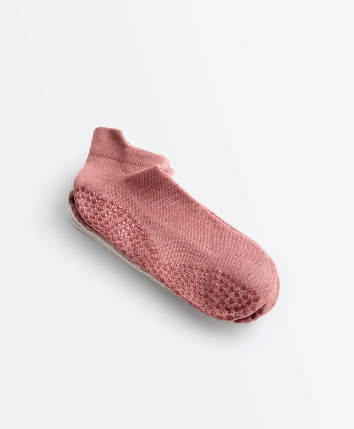 2 Paar Sneaker-Socken aus Polyamid-Mischung für Yoga und Pilates 2 Paar Sneaker-Socken aus Polyamid-Mischung für Yoga und Pilates