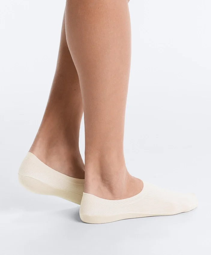 2 Paar unsichtbare, gerippte Mikrofaser-Socken mit hohem Schaft 2 Paar unsichtbare, gerippte Mikrofaser-Socken mit hohem Schaft
