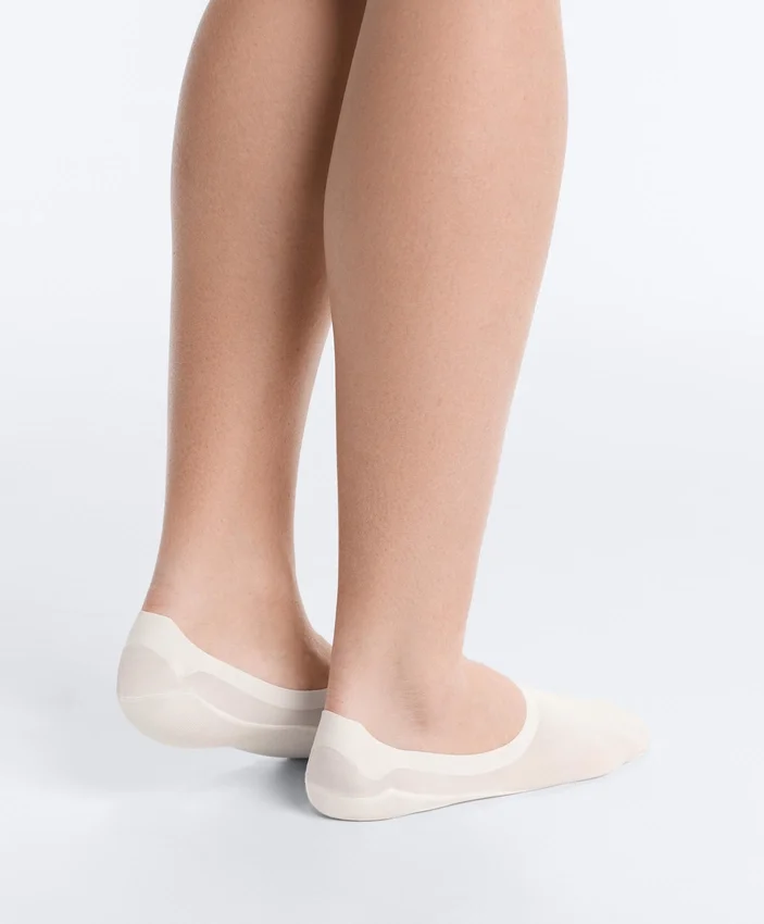 2 Paar unsichtbare, hoch geschnittene Mikrofaser-Socken 2 Paar unsichtbare, hoch geschnittene Mikrofaser-Socken