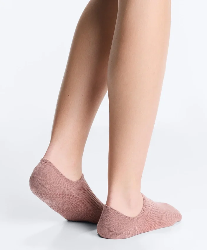 2 Paar unsichtbare Socken aus Baumwollmischung für Yoga und Pilates 2 Paar unsichtbare Socken aus Baumwollmischung für Yoga und Pilates