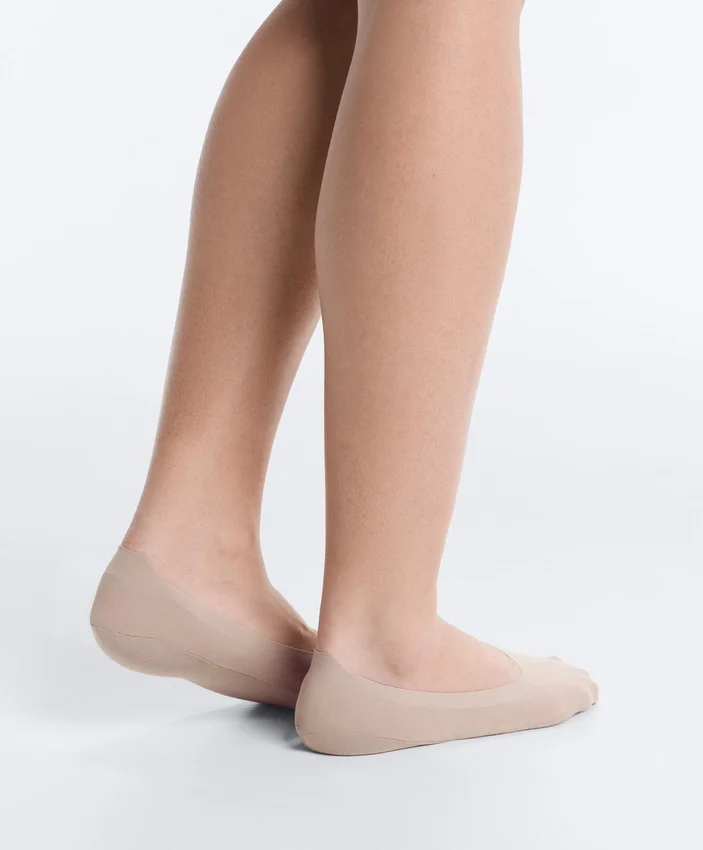2 Paar unsichtbare Socken aus Mikrofaser mit mittlerer Länge 2 Paar unsichtbare Socken aus Mikrofaser mit mittlerer Länge