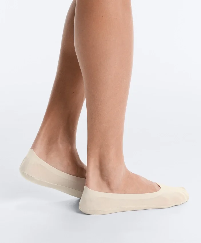 2 Paar unsichtbare Socken aus Mikrofaser mit mittlerer Länge 2 Paar unsichtbare Socken aus Mikrofaser mit mittlerer Länge