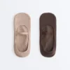 2 Paar unsichtbare Yoga- und Pilates-Socken aus Baumwollmischung mit gekreuztem Riemen 2 Paar unsichtbare Yoga- und Pilates-Socken aus Baumwollmischung mit gekreuztem Riemen