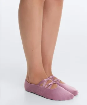 2 Paar unsichtbare Yoga- und Pilates-Socken aus Polyamid-Mischgewebe mit doppelten Bändern