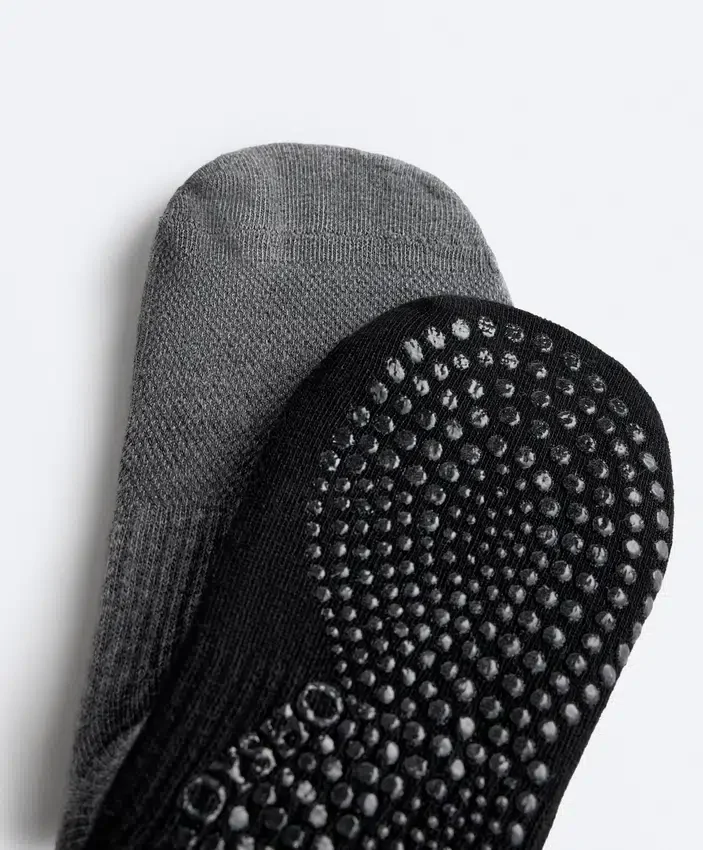 2 Paar Yoga- und Pilates-Socken aus Baumwollmischung 2 Paar Yoga- und Pilates-Socken aus Baumwollmischung