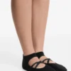 2 Paar Yoga- und Pilates-Socken aus Baumwollmischung mit gekreuzten Bändern 2 Paar Yoga- und Pilates-Socken aus Baumwollmischung mit gekreuzten Bändern