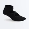 2 Paar Yoga- und Pilates-Socken aus Baumwollmischung mit gekreuzten Bändern 2 Paar Yoga- und Pilates-Socken aus Baumwollmischung mit gekreuzten Bändern
