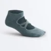 2 Paar Yoga- und Pilates-Socken aus Baumwollmischung mit gekreuzten Bändern 2 Paar Yoga- und Pilates-Socken aus Baumwollmischung mit gekreuzten Bändern