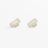 2 quadratische Haarschmuck-Spangen mit Paspel 2 quadratische Haarschmuck-Spangen mit Paspel