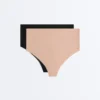 2 unsichtbare Strings aus Polyamidmischung mit mittlerem Halt und hoher Taille 2 unsichtbare Strings aus Polyamidmischung mit mittlerem Halt und hoher Taille