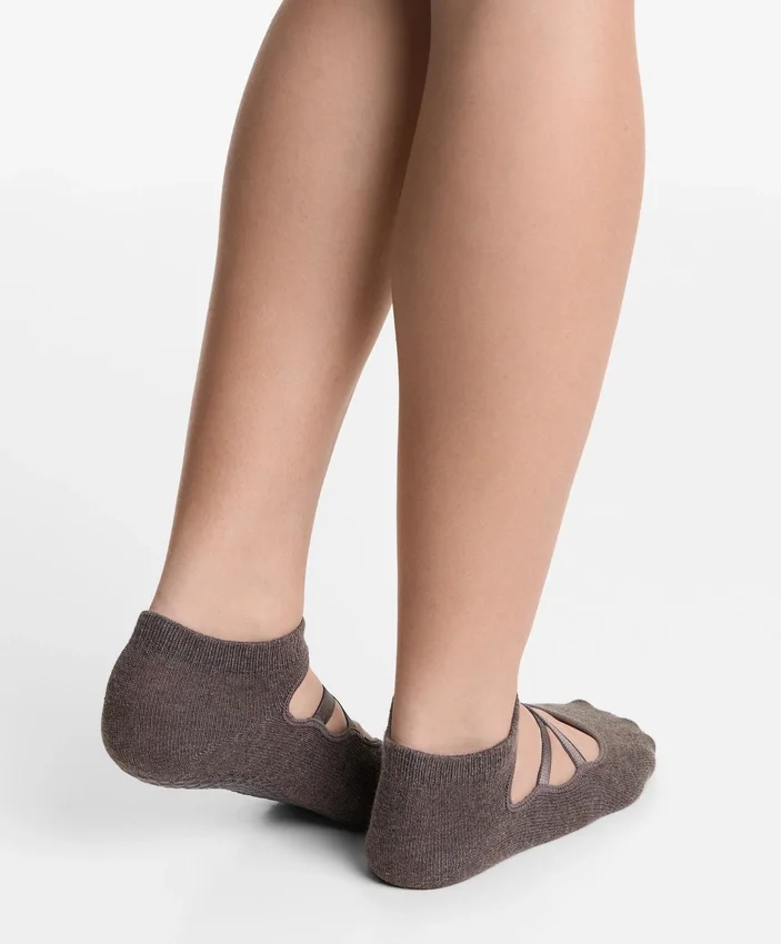2er-Pack Yoga- und Pilates-Socken aus Baumwollmischung mit gekreuzten Bändern 2er-Pack Yoga- und Pilates-Socken aus Baumwollmischung mit gekreuzten Bändern