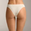 3 brasilianische Slips aus Baumwollmischgewebe mit Rippbündchen 3 brasilianische Slips aus Baumwollmischgewebe mit Rippbündchen