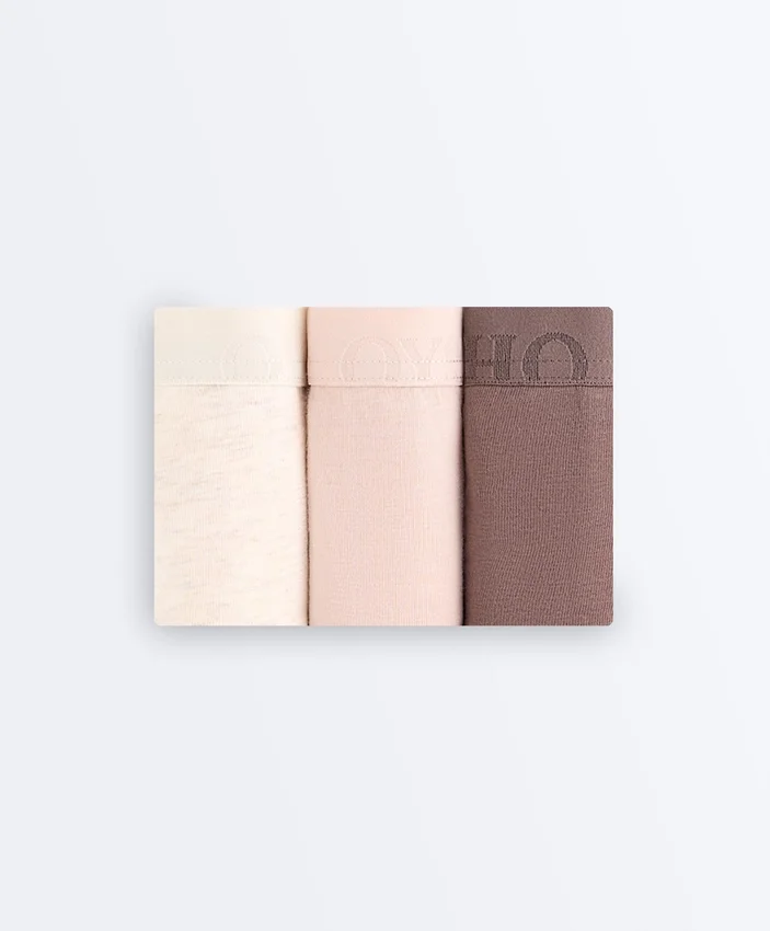 3 Hipster-Slips aus Baumwollmischgewebe mit Logo 3 Hipster-Slips aus Baumwollmischgewebe mit Logo