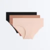 3 Hipster-Slips aus Polyamid-Mischgewebe mit Logo 3 Hipster-Slips aus Polyamid-Mischgewebe mit Logo