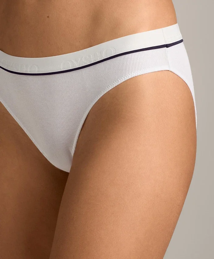 3 klassische Slips aus Baumwollmischung mit Rippmuster 3 klassische Slips aus Baumwollmischung mit Rippmuster