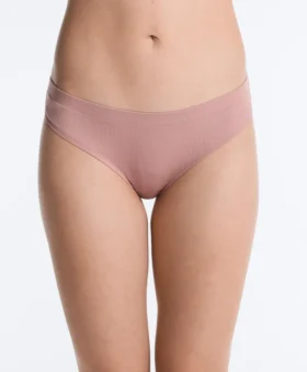 3 klassische Slips aus geripptem Baumwollstoff