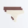 3 lasergeschnittene, unsichtbare Brazilian-Slips aus Polyamidmischung 3 lasergeschnittene, unsichtbare Brazilian-Slips aus Polyamidmischung