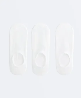 3 Paar hochgeschnittene, unsichtbare Sport-Sneaker-Socken aus einer Polyamid-Mischung