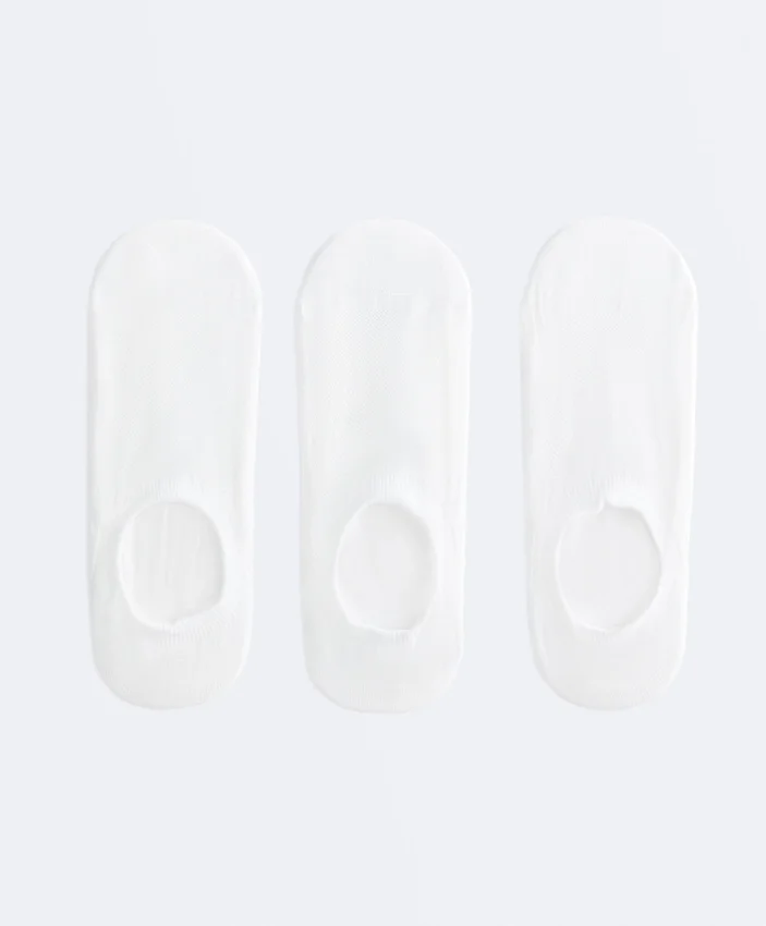 3 Paar hochgeschnittene, unsichtbare Sport-Sneaker-Socken aus einer Polyamid-Mischung 3 Paar hochgeschnittene, unsichtbare Sport-Sneaker-Socken aus einer Polyamid-Mischung