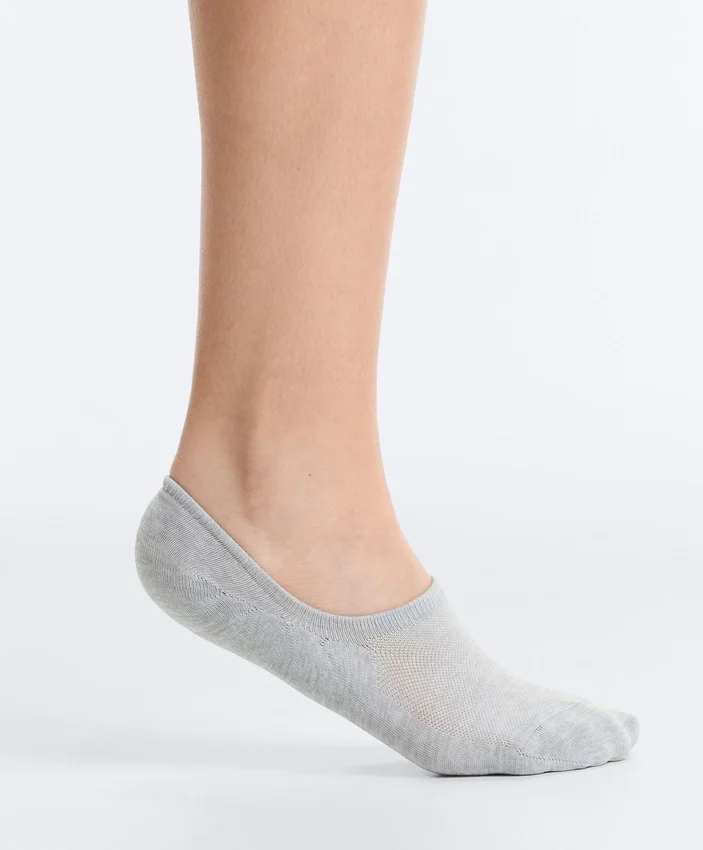 3 Paar hochgeschnittene, unsichtbare Sportsocken aus Polyamidmischung 3 Paar hochgeschnittene, unsichtbare Sportsocken aus Polyamidmischung