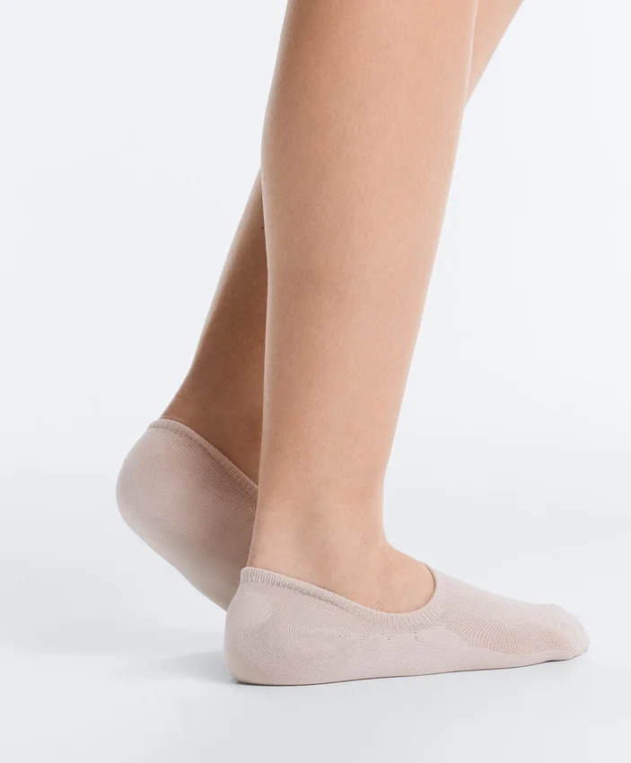 3 Paar hochgeschnittene, unsichtbare Sportsocken aus Polyamidmischung 3 Paar hochgeschnittene, unsichtbare Sportsocken aus Polyamidmischung